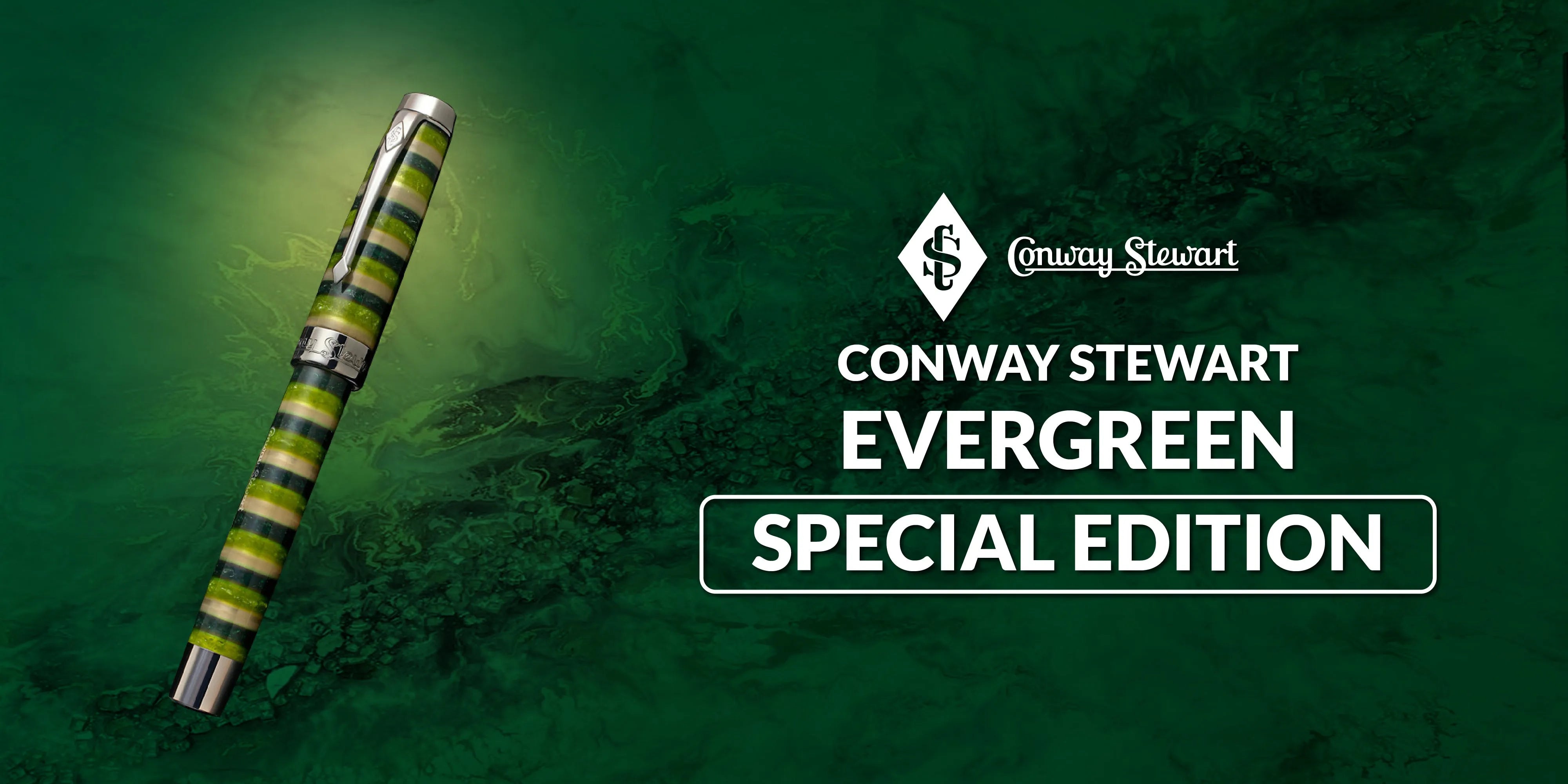 Conway Stewart  Evergreen Sterling Silver Duro Special Edition Conway Stewart  Evergreen Sterling Silver Duro Special Edition