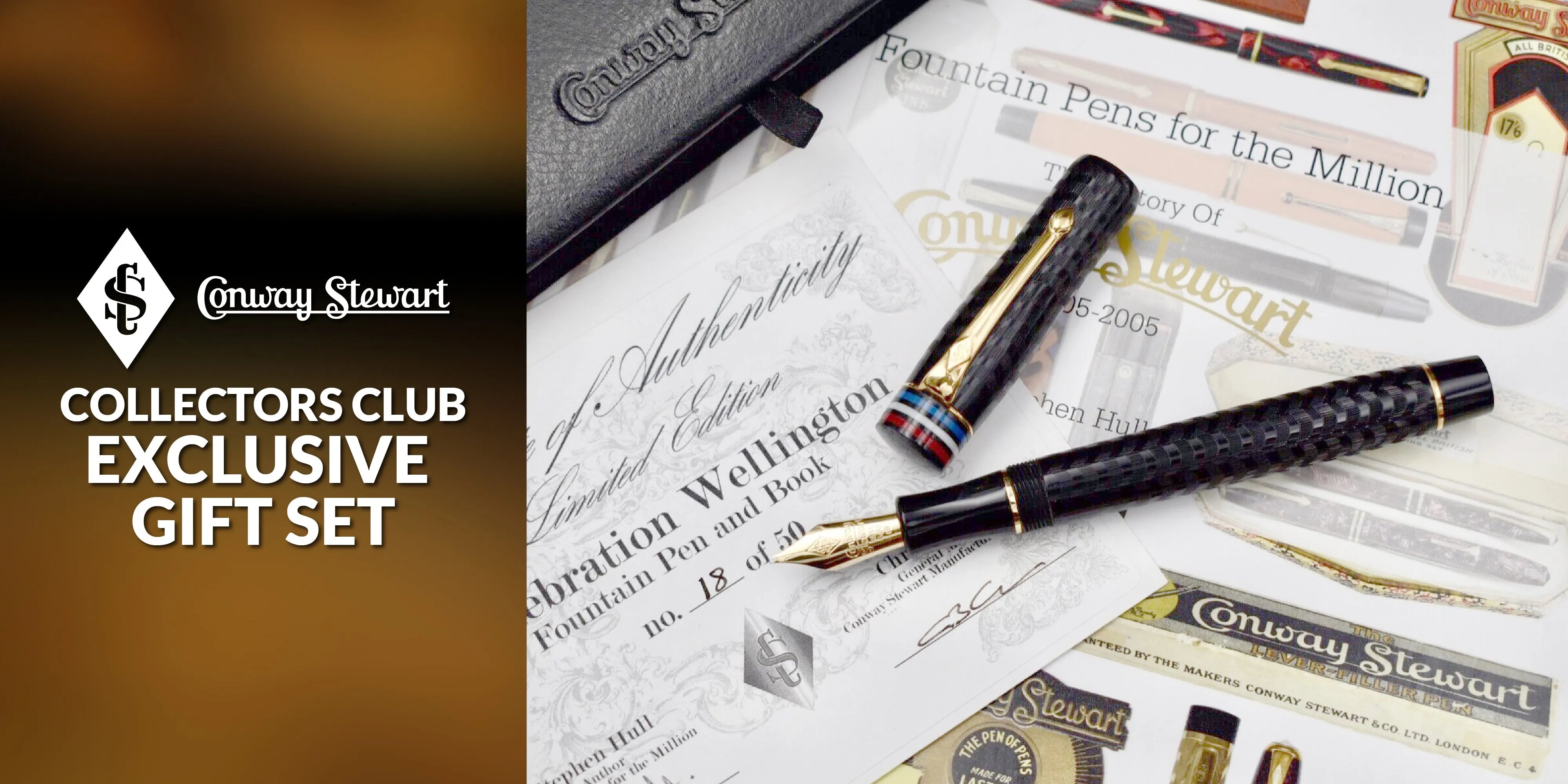 Conway Stewart Collectors Club - Celebration Pen & Book Special Conway Stewart Collectors Club - Celebration Pen & Book Special