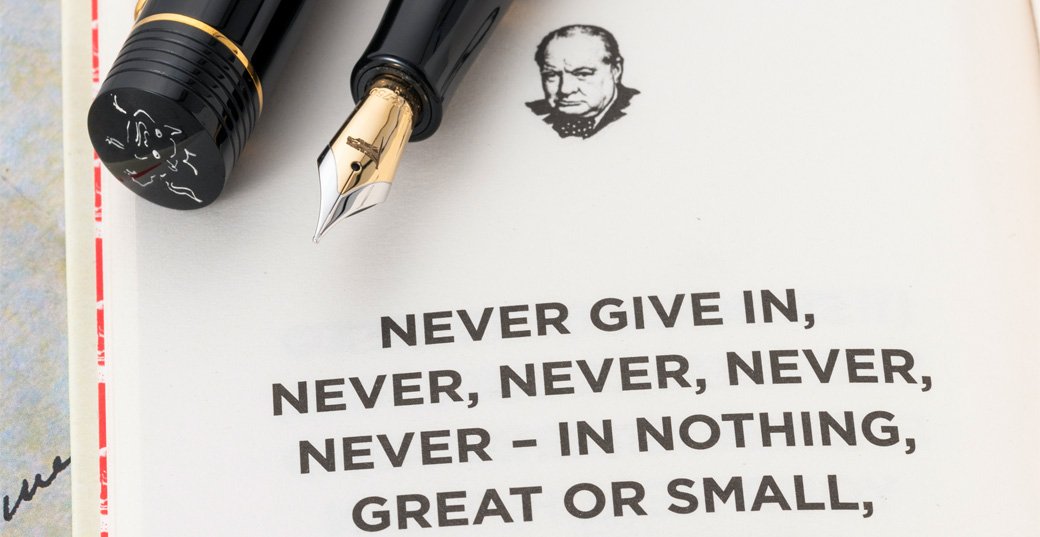 Churchill Heritage Collection "Never Give In" | Sir Winston Churchill conwaystewart.com Churchill Heritage Collection "Never Give In" | Sir Winston Churchill conwaystewart.com