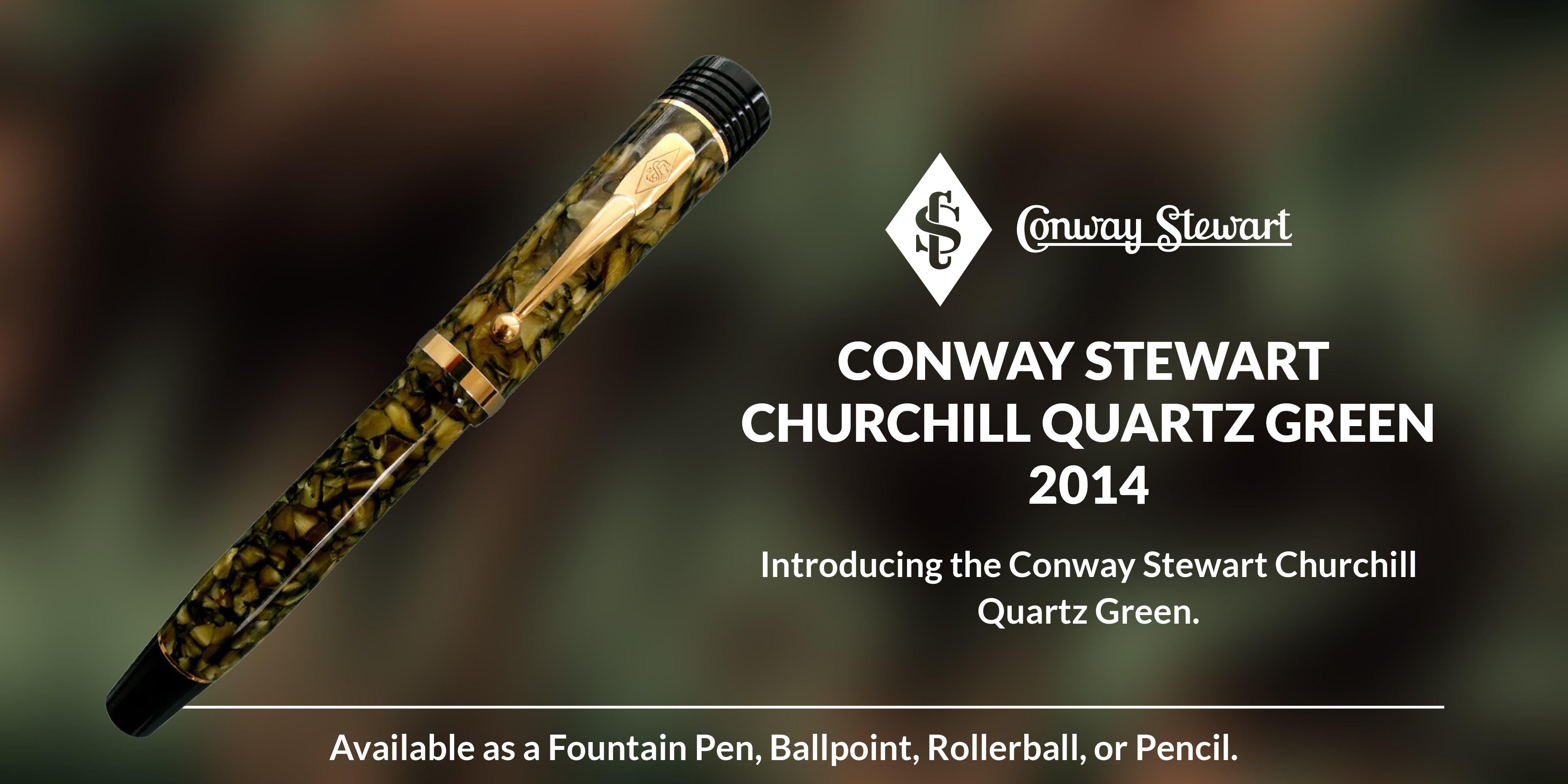 Conway Stewart Churchill Quartz Green, 2014 - Conway Stewart Conway Stewart Churchill Quartz Green, 2014 - Conway Stewart