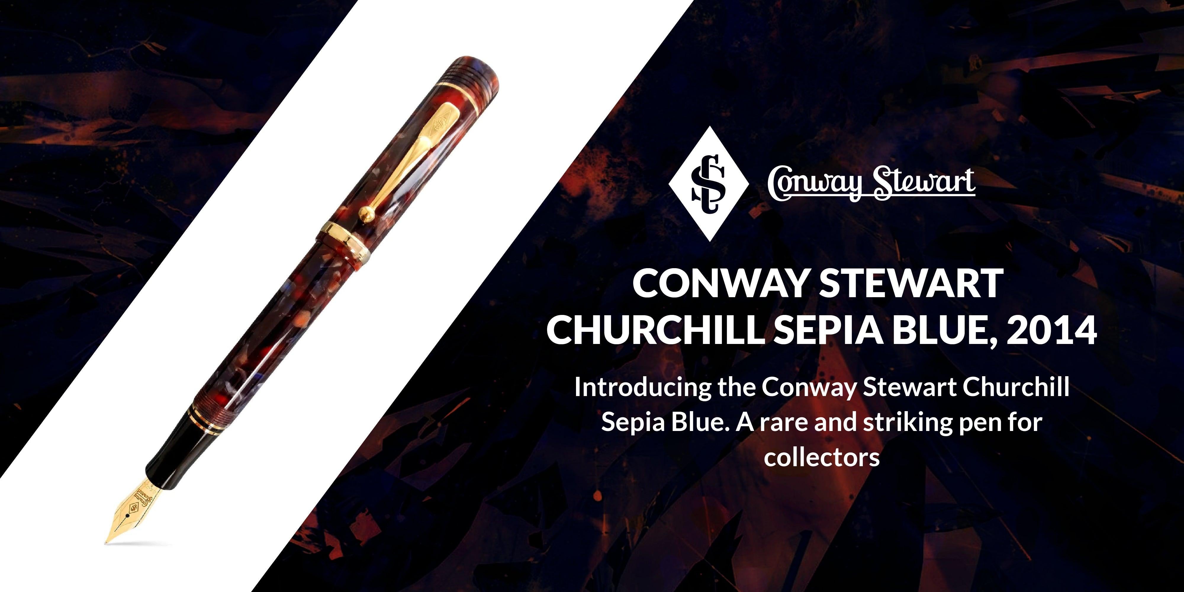 Conway Stewart Churchill Sepia Blue, 2014 - Conway Stewart Conway Stewart Churchill Sepia Blue, 2014 - Conway Stewart