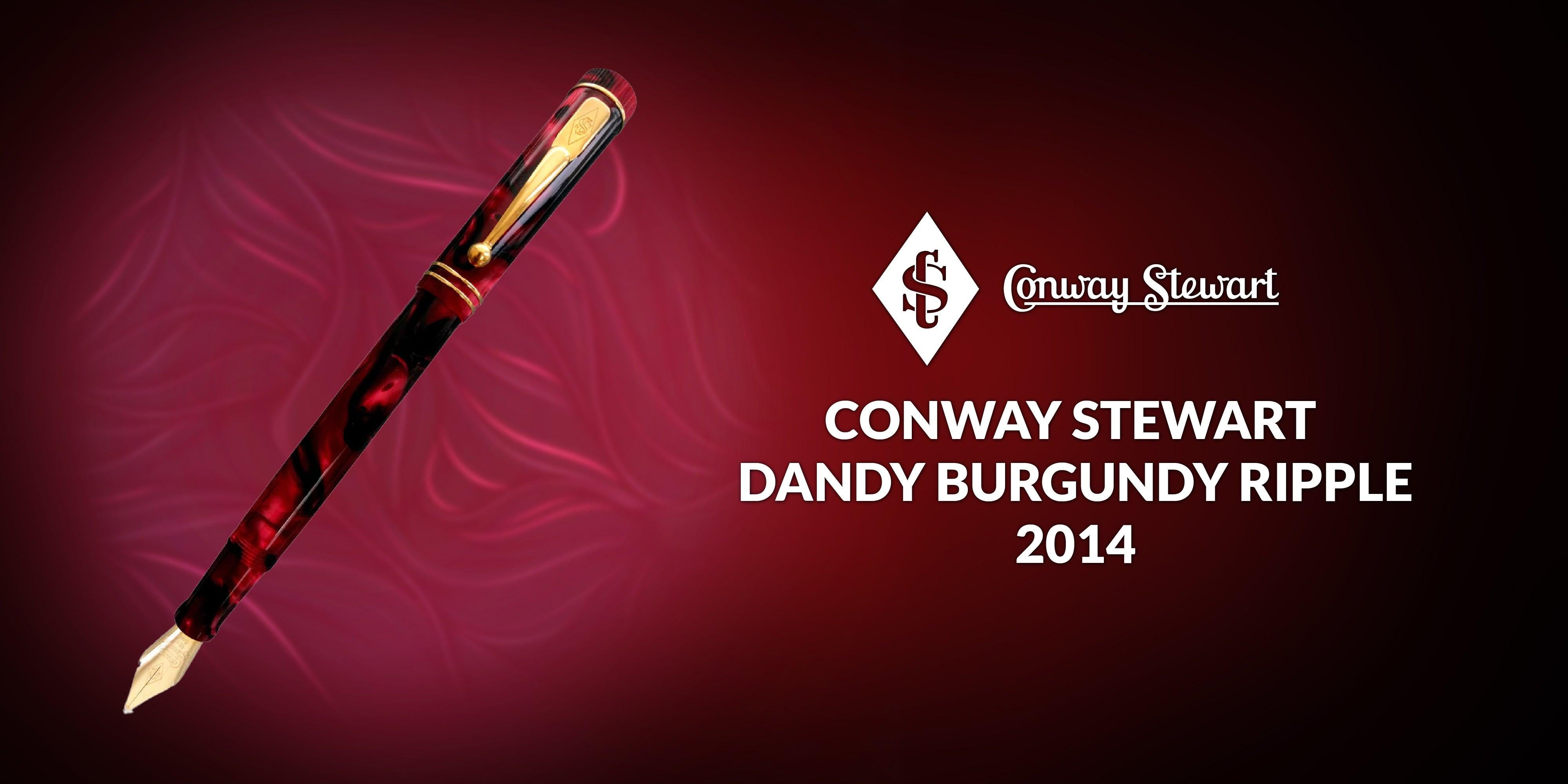 Conway Stewart Dandy Burgundy Ripple, 2014 - Conway Stewart Conway Stewart Dandy Burgundy Ripple, 2014 - Conway Stewart