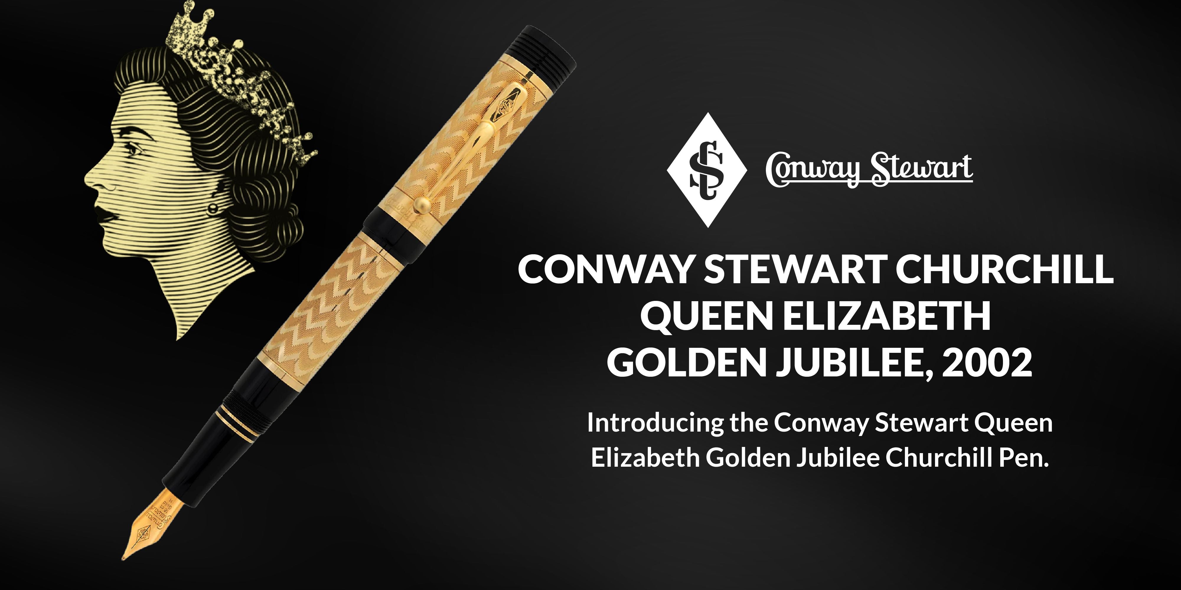 Conway Stewart Churchill Queen Elizabeth Golden Jubilee, 2002 Conway Stewart Churchill Queen Elizabeth Golden Jubilee, 2002