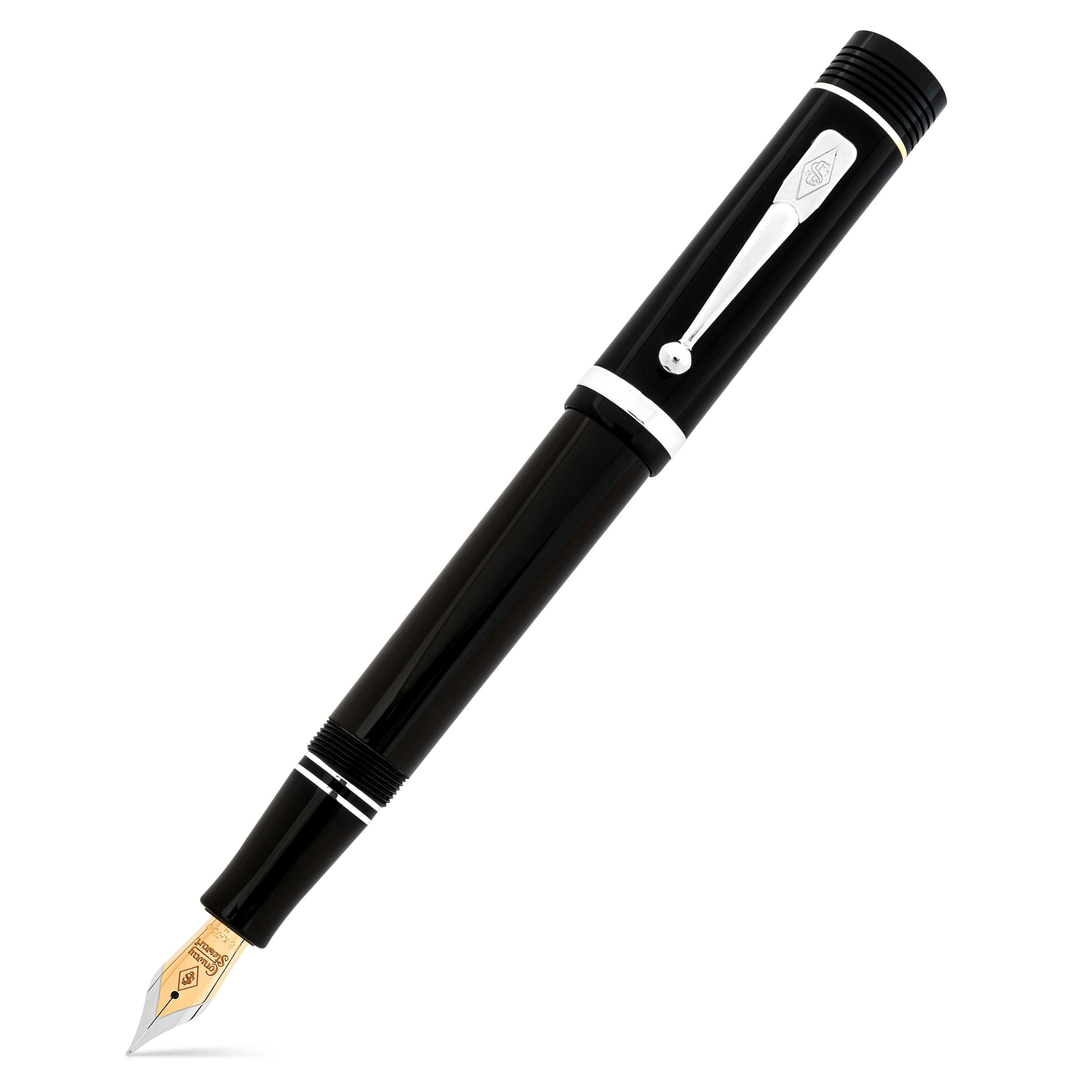 Conway Stewart Churchill Classic Black Silver conwaystewart.com Conway Stewart Churchill Classic Black Silver conwaystewart.com