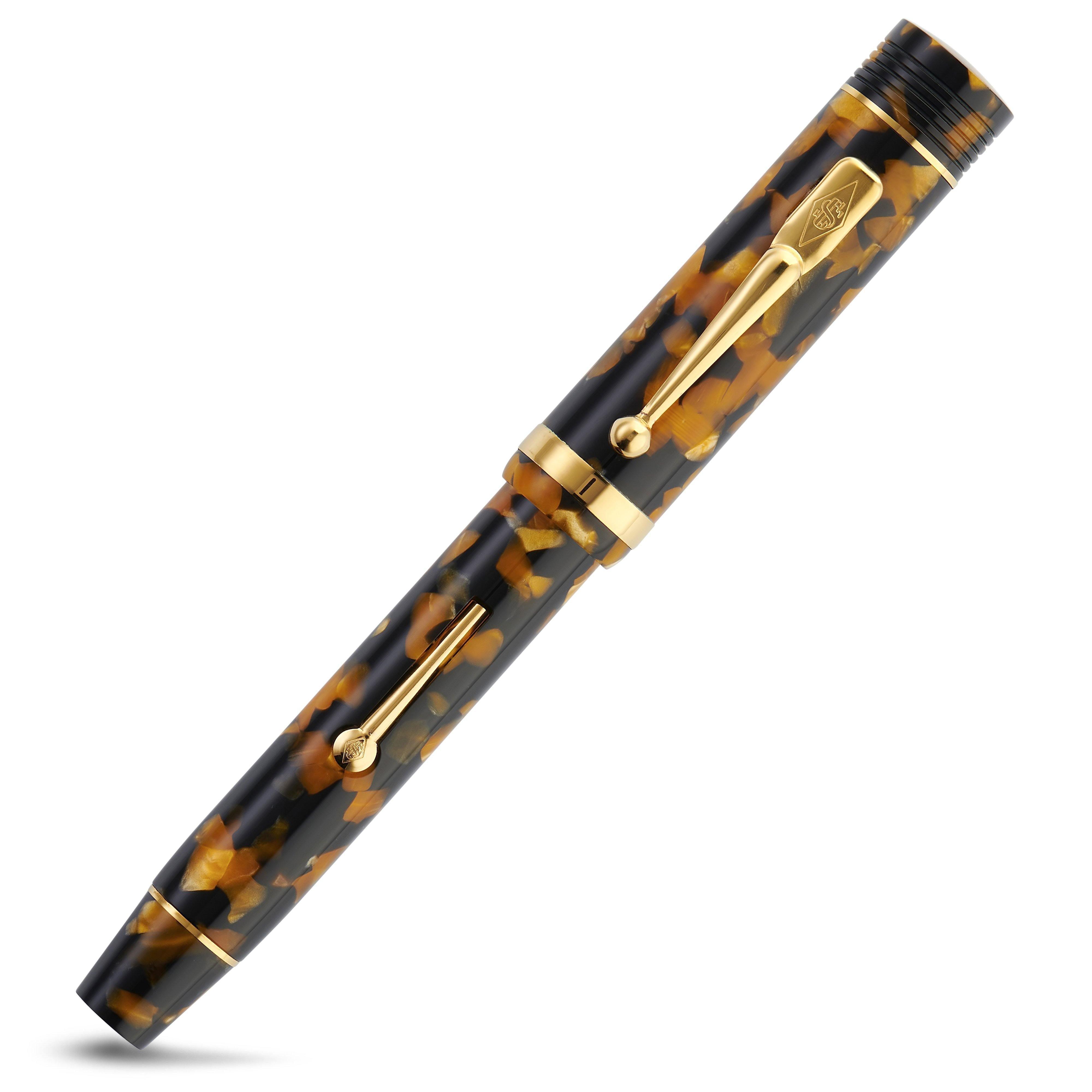 Conway Stewart Churchill Honey Noire Lever-Fill conwaystewart.com Conway Stewart Churchill Honey Noire Lever-Fill conwaystewart.com