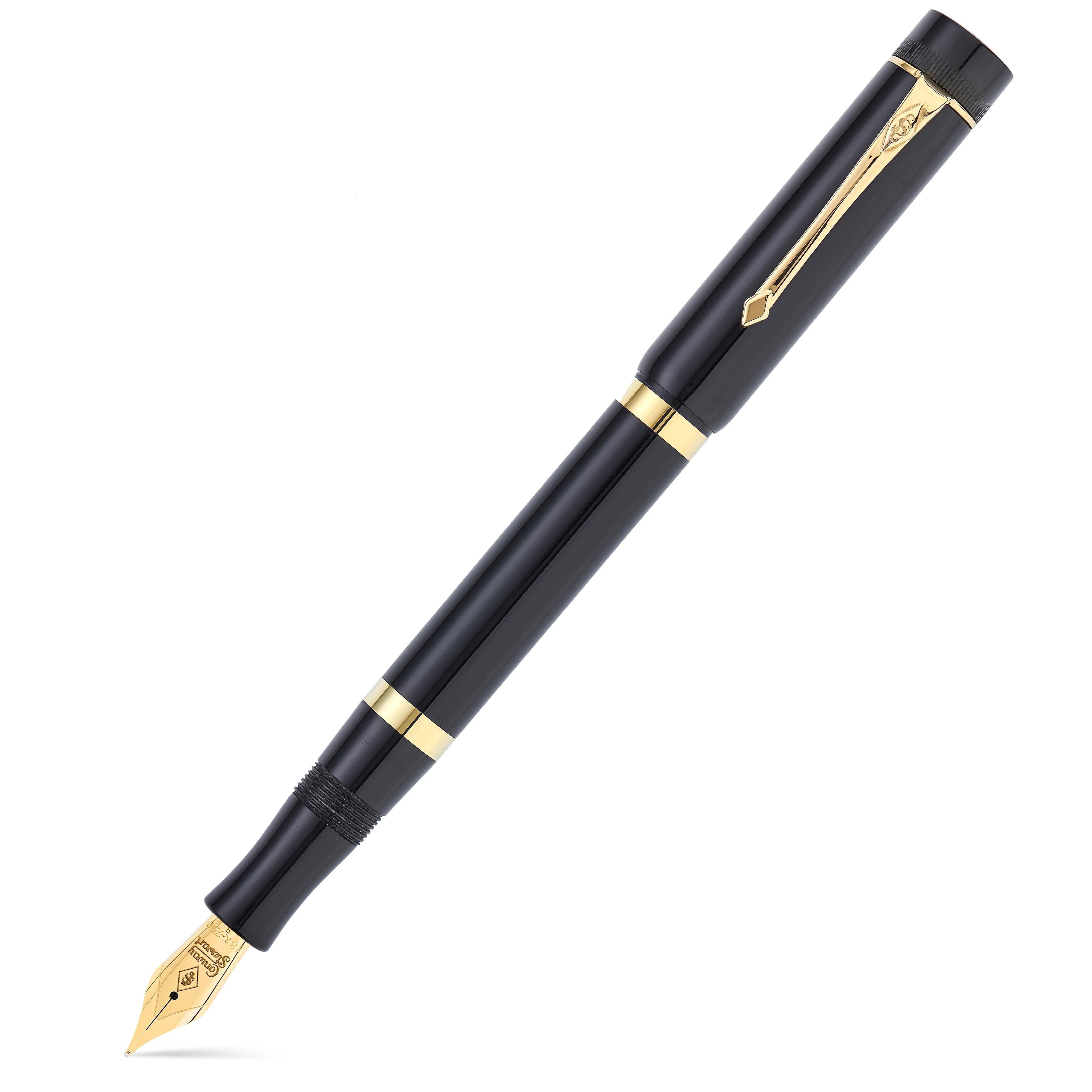 Conway Stewart Marlborough Vintage Black Ebonite Gold conwaystewart.com Conway Stewart Marlborough Vintage Black Ebonite Gold conwaystewart.com