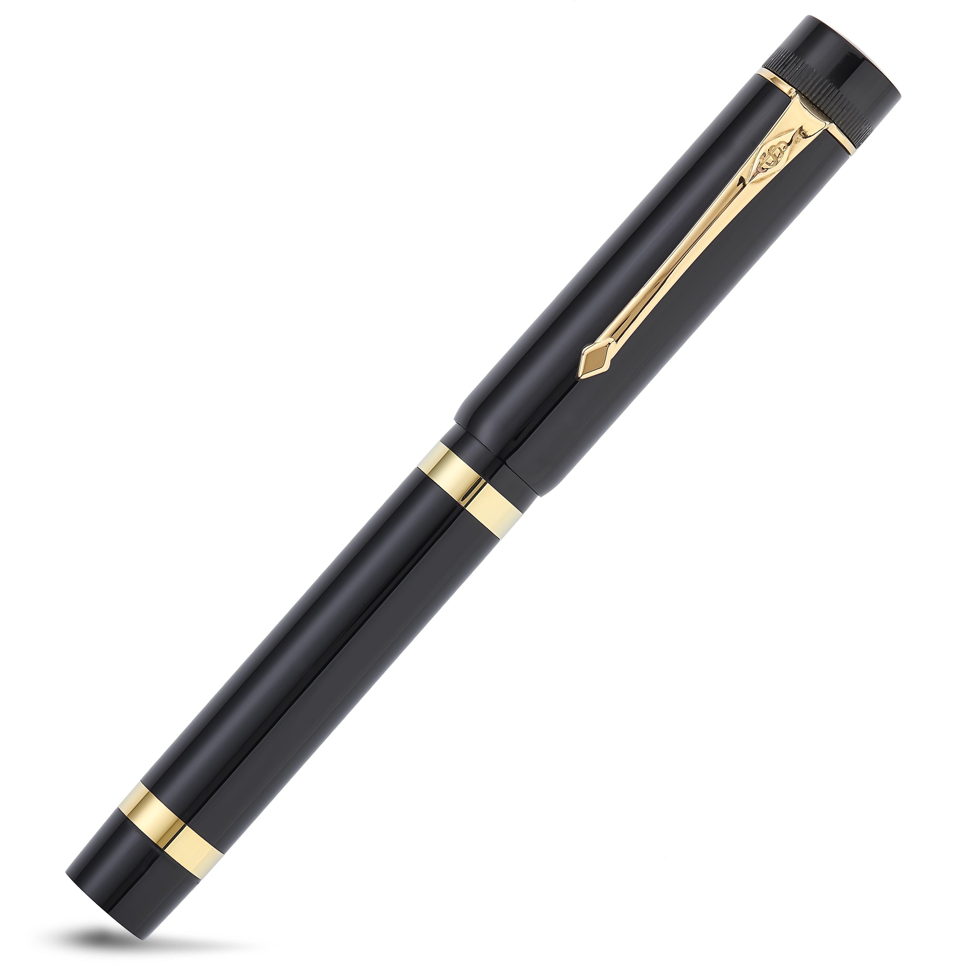 Conway Stewart Marlborough Vintage Black Ebonite Gold conwaystewart.com Conway Stewart Marlborough Vintage Black Ebonite Gold conwaystewart.com