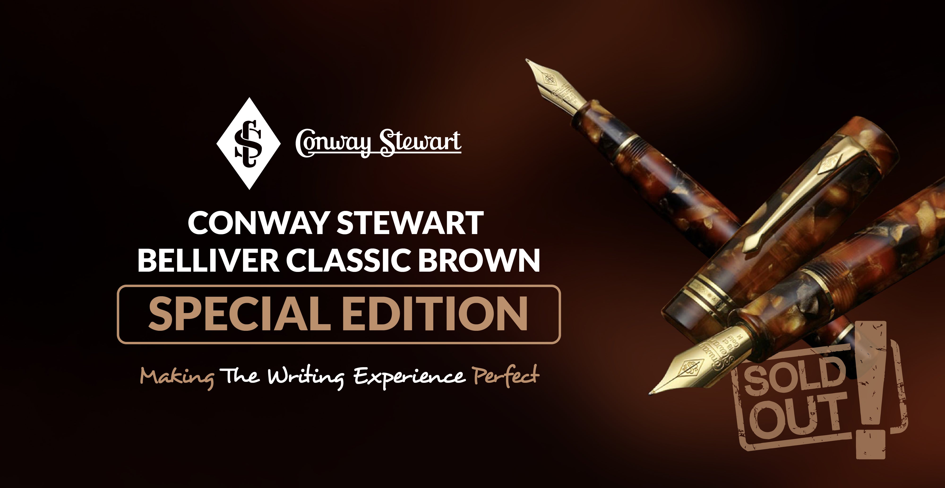 Conway Stewart  -  Belliver Classic Brown Special Edition