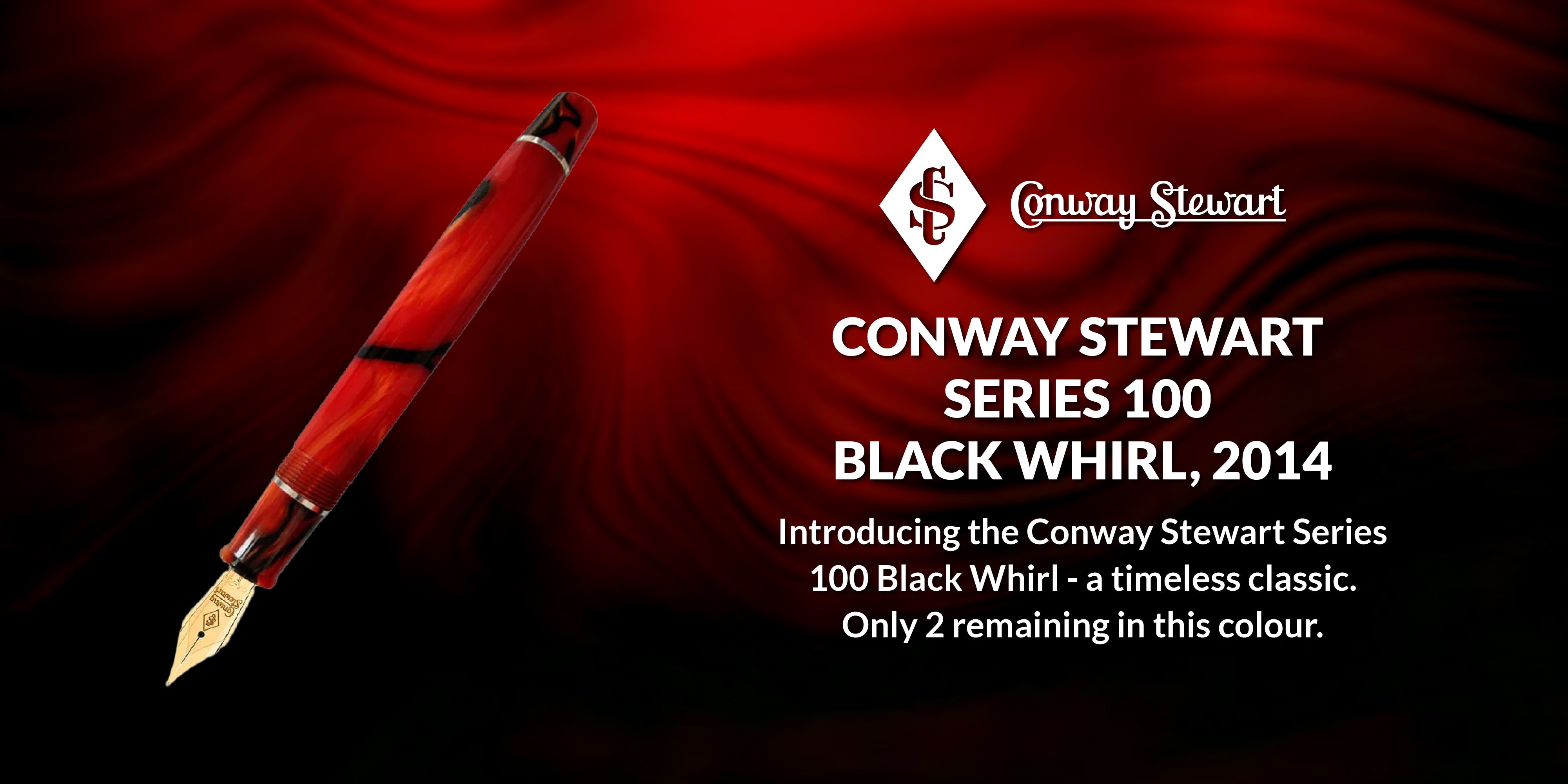 Conway Stewart Series 100 Black Whirl, 2014