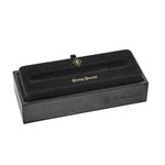 Open black Conway Stewart presentation box for the Silvicity Sunrise Yellow pen, shown empty